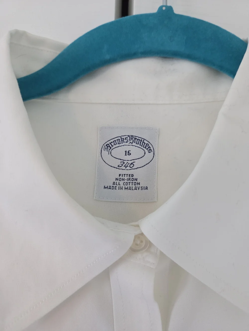 Brooks Brothers Classic White Short-Sleeve Button-Up No Iron Shirt - Picture 6 of 7